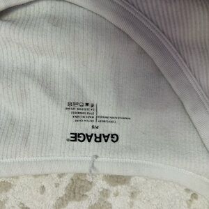 Garage Ivory Ribbed Knit Top